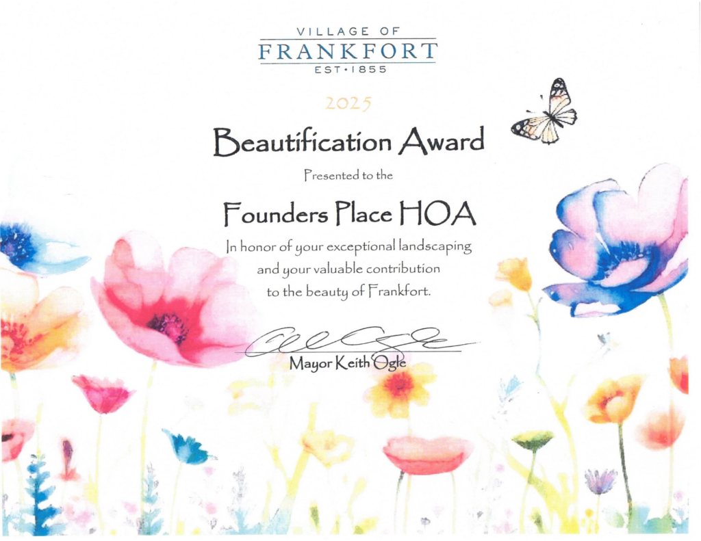 2025 Beautification Award